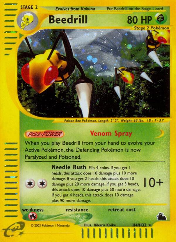 Beedrill (H4) H04/H32 card from Skyridge
