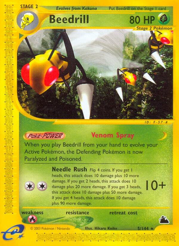 Beedrill (5) 005/144 card from Skyridge