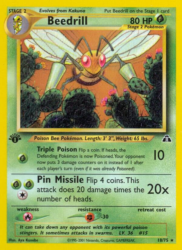 Beedrill 18/75 card from Neo Discovery