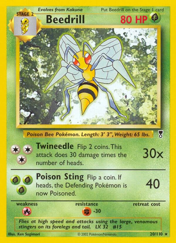 Beedrill 020/110 card from Legendary Collection