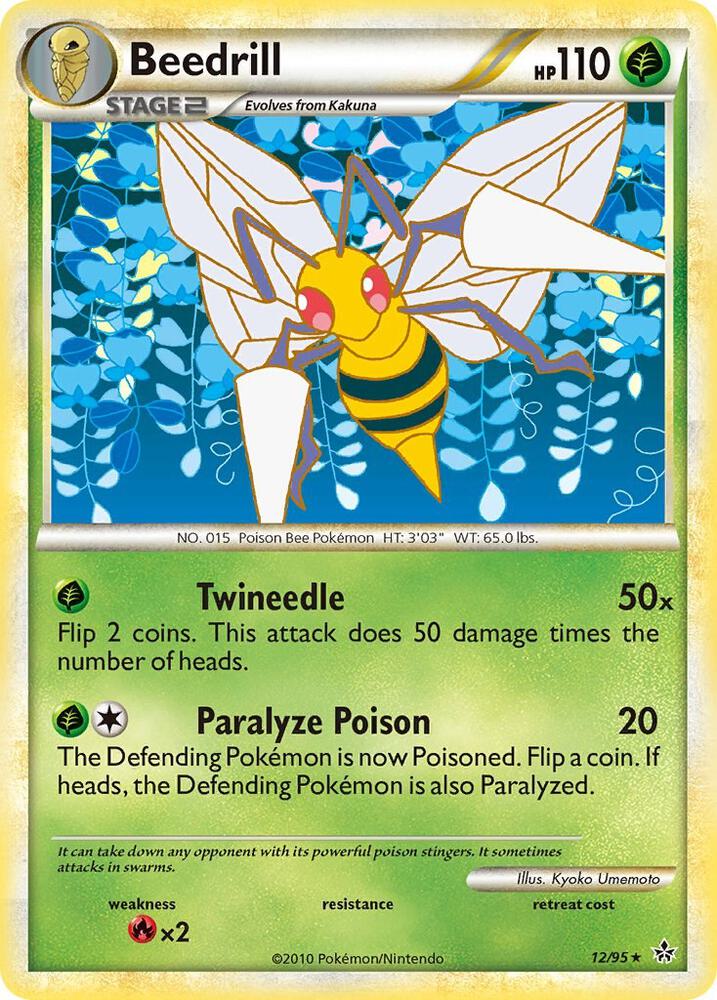 Beedrill 12/95 card from Unleashed