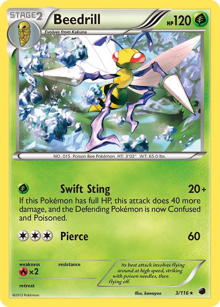 Beedrill 3/116 card from Plasma Freeze