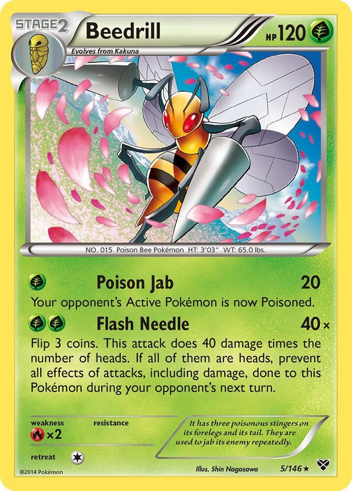 Beedrill 5/146 card from XY Base Set