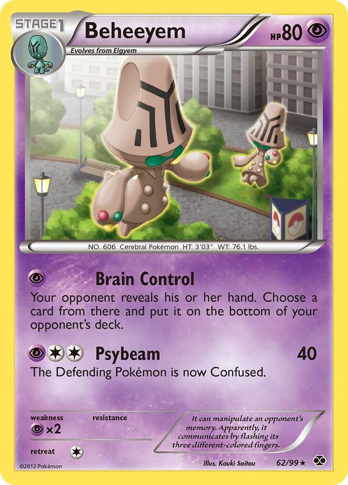 Beheeyem 62/99 card from Next Destinies