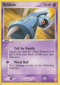 Beldum 1/12 card from EX Trainer Kit 2: Plusle & Minun