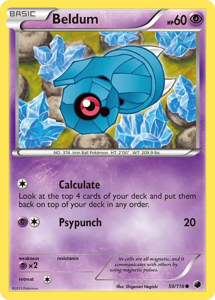 Beldum 50/116 card from Plasma Freeze
