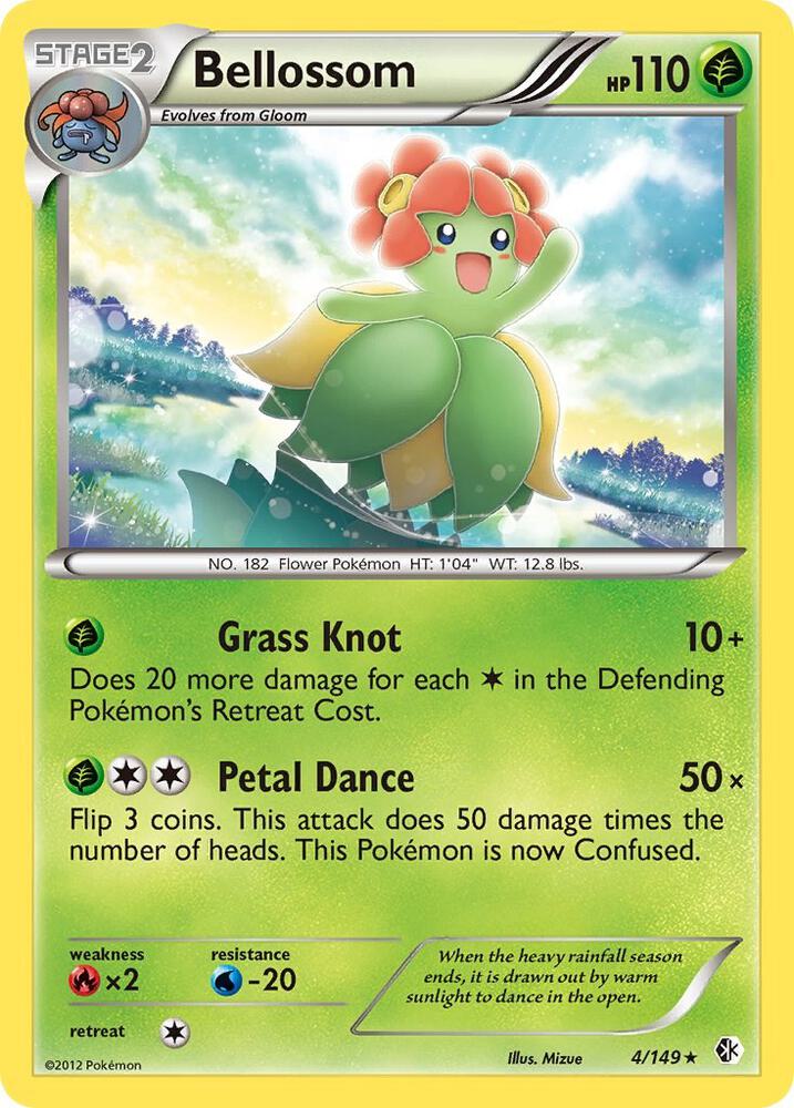 Bellossom 4/149 card from Boundaries Crossed