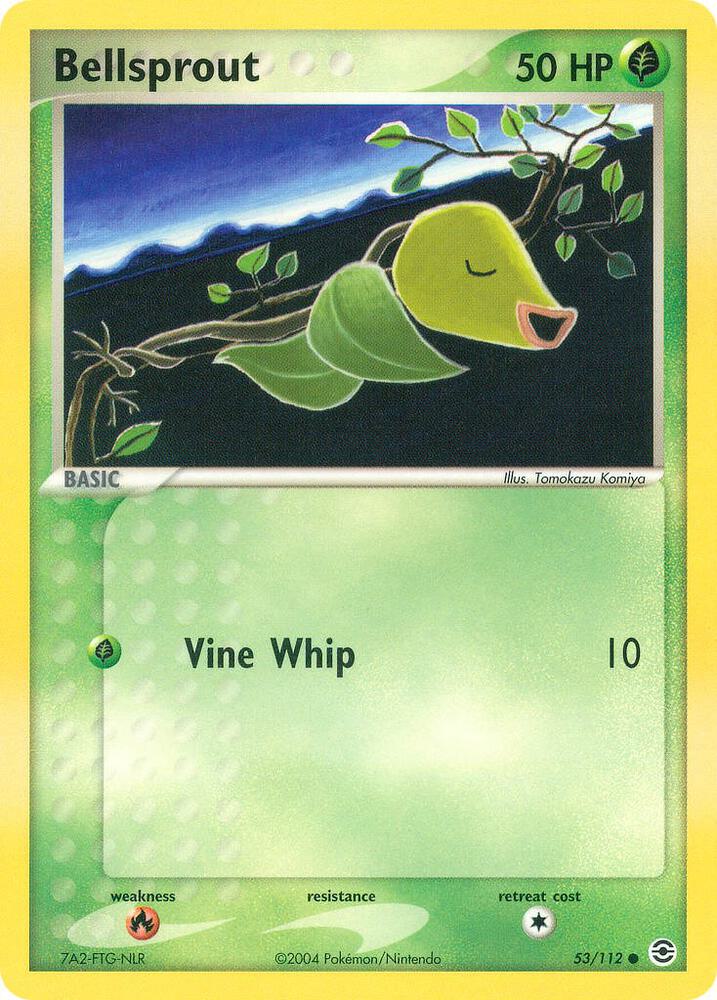 Bellsprout 53/112 card from FireRed & LeafGreen