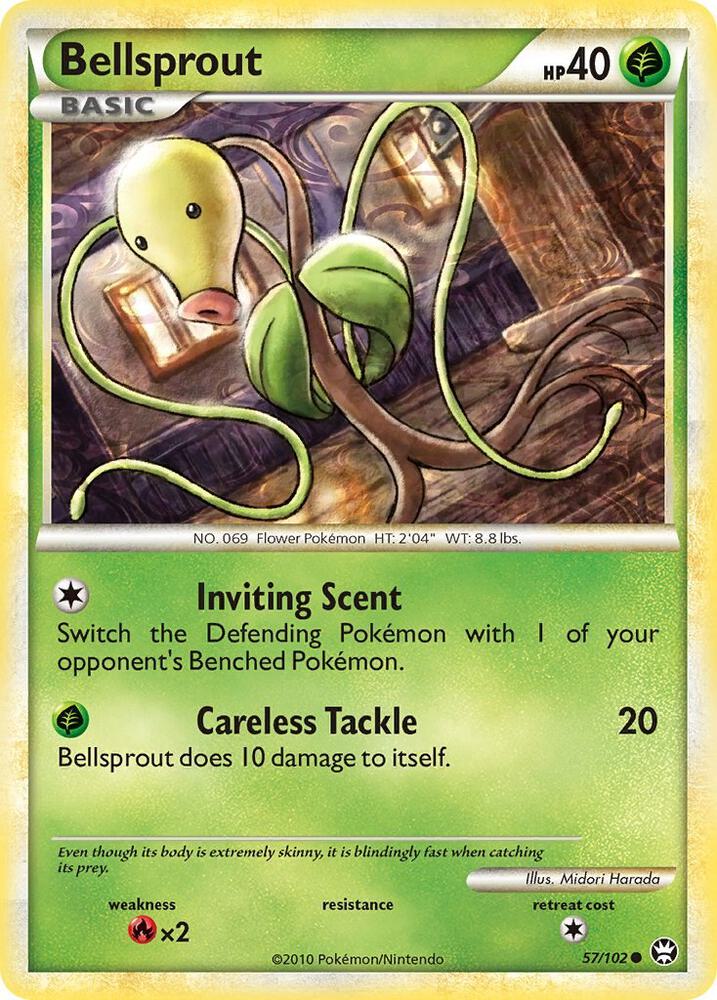 Bellsprout 57/102 card from Triumphant