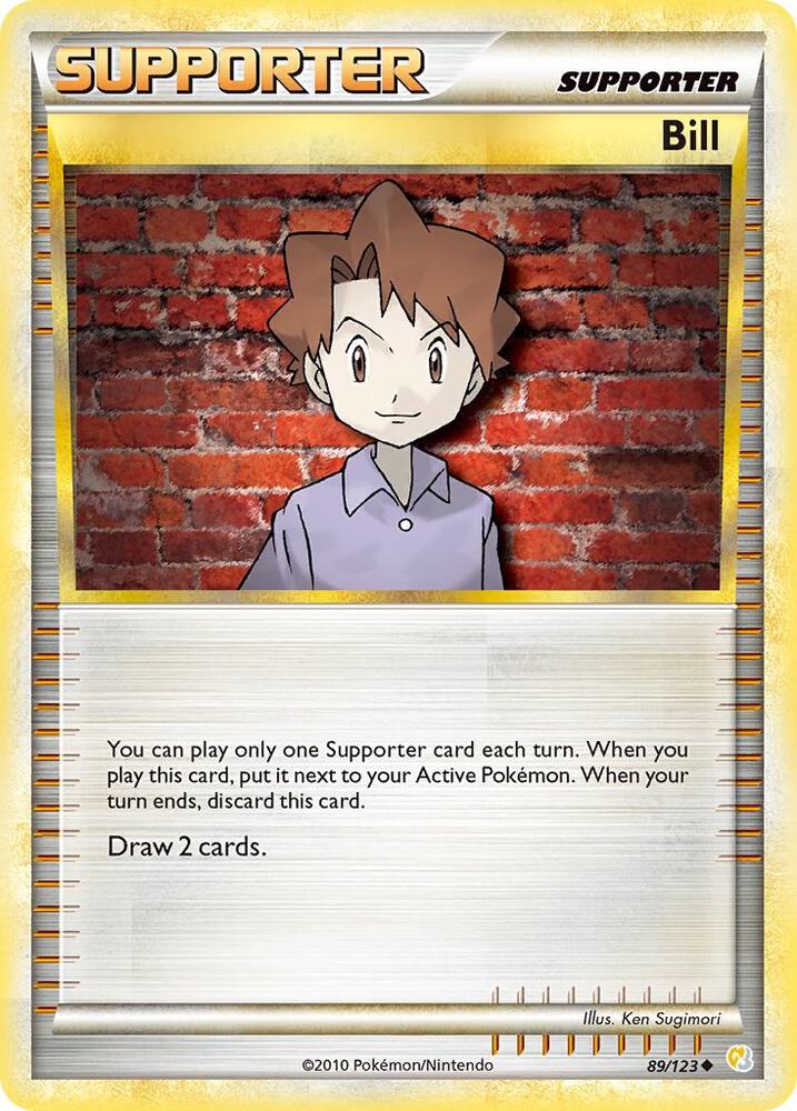 Bill 89/123 card from HeartGold SoulSilver