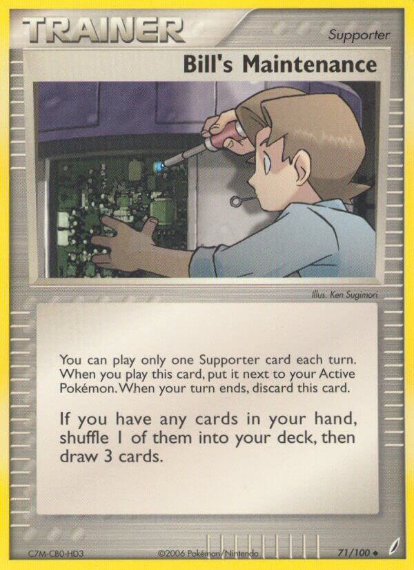 Bill's Maintenance 71/100 card from Crystal Guardians