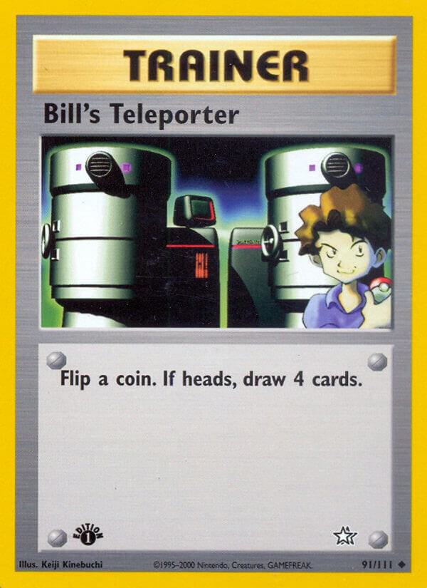 Bill's Teleporter 091/111 card from Neo Genesis