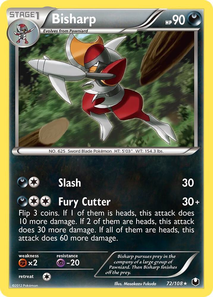 Bisharp (72) 72/108 card from Dark Explorers