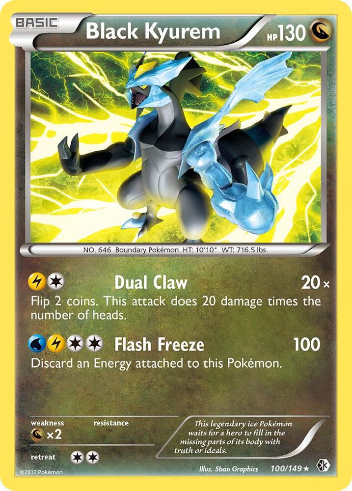 Black Kyurem 100/149 card from Boundaries Crossed