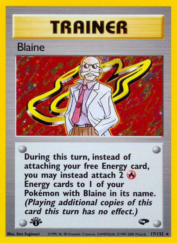 Blaine (17) 017/132 card from Gym Challenge
