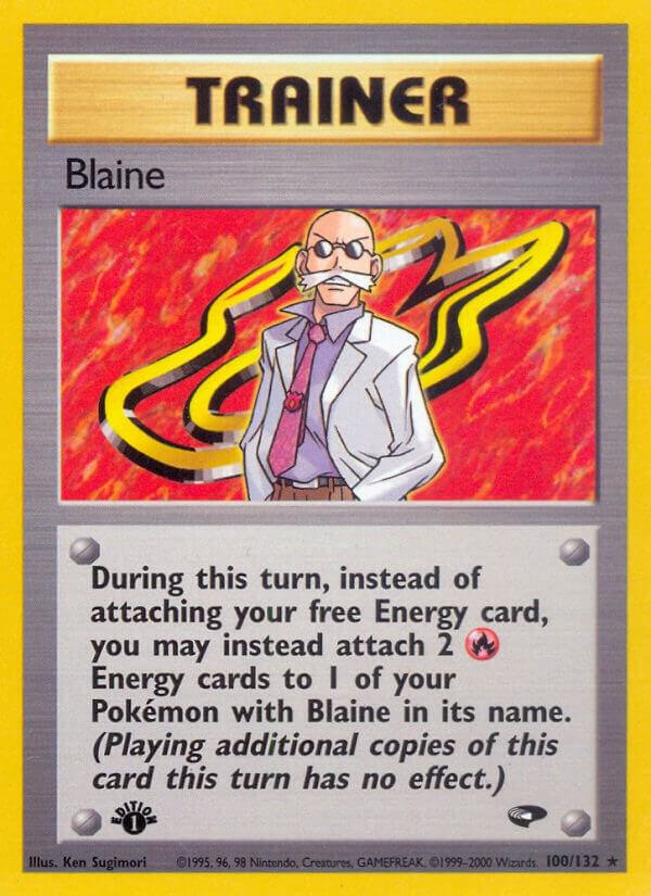 Blaine (100) 100/132 card from Gym Challenge