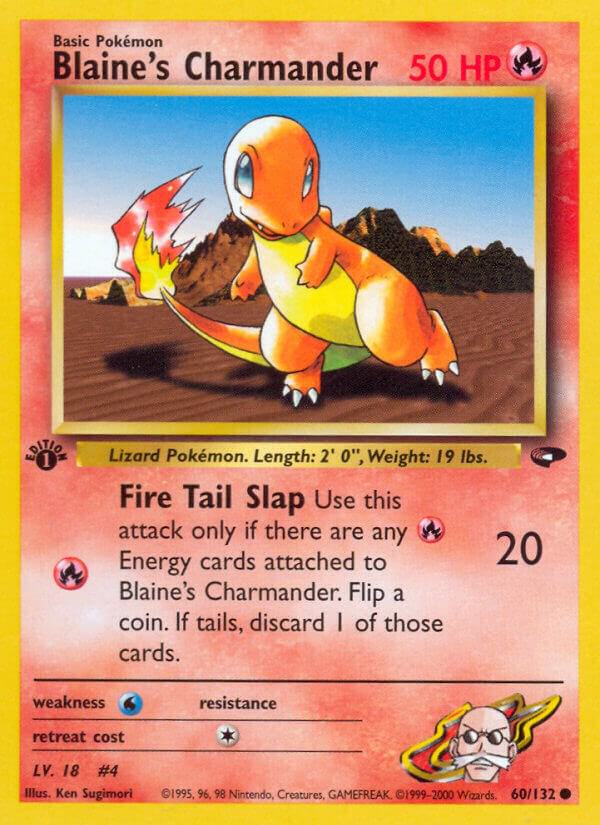 Blaine's Charmander 060/132 card from Gym Challenge