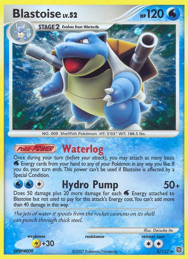 Blastoise 2/132 card from Secret Wonders