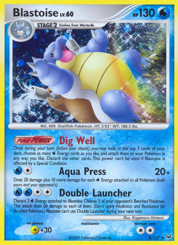 Blastoise 2/127 card from Platinum