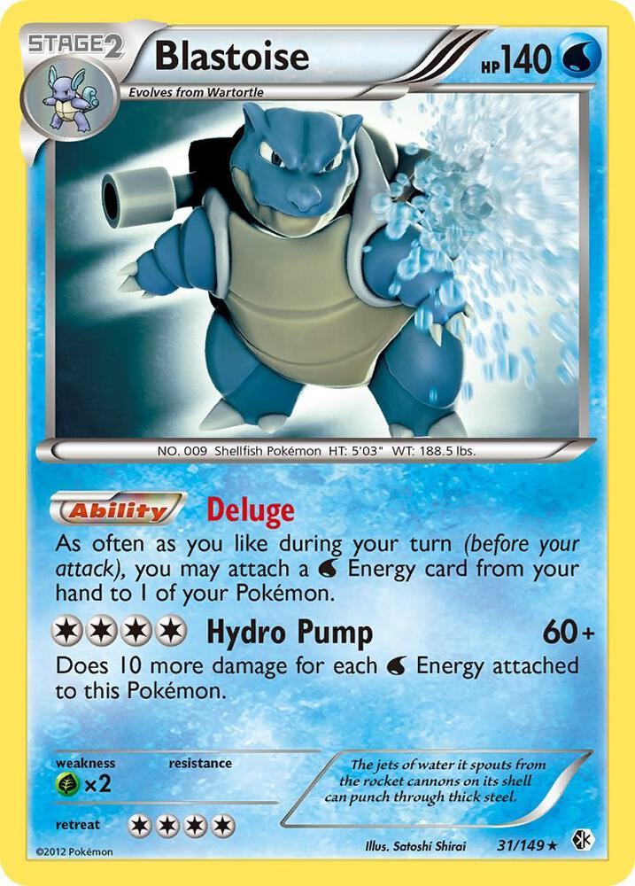 Blastoise 31/149 card from Boundaries Crossed