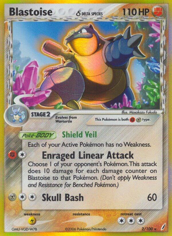 Blastoise (Delta Species) 2/100 card from Crystal Guardians