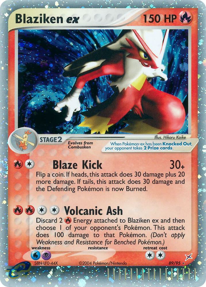 Blaziken ex 89/95 card from Team Magma vs Team Aqua