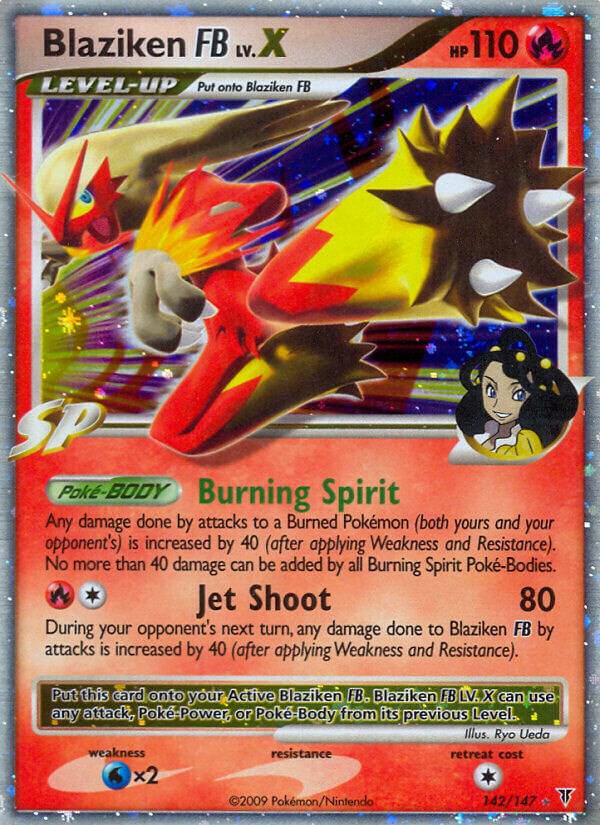 Blaziken FB Lv.X 142 card from Supreme Victors