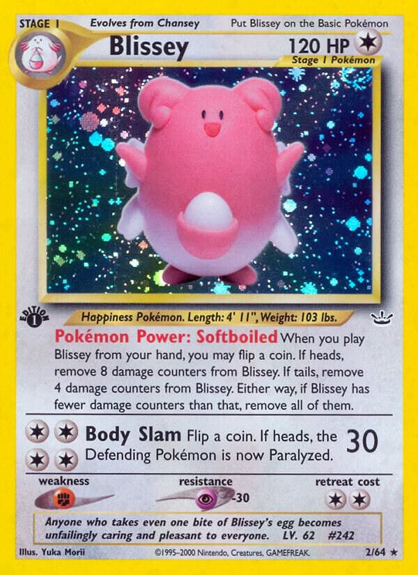 Blissey 02/64 card from Neo Revelation
