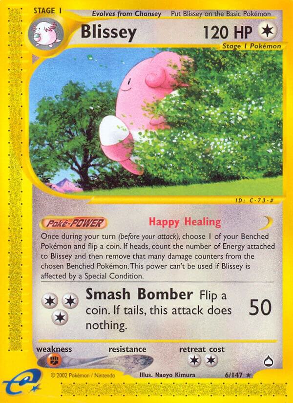Blissey 006/147 card from Aquapolis