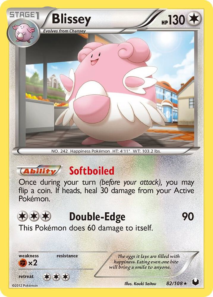 Blissey 82/108 card from Dark Explorers