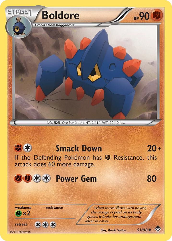 Boldore (51) 51/98 card from Emerging Powers