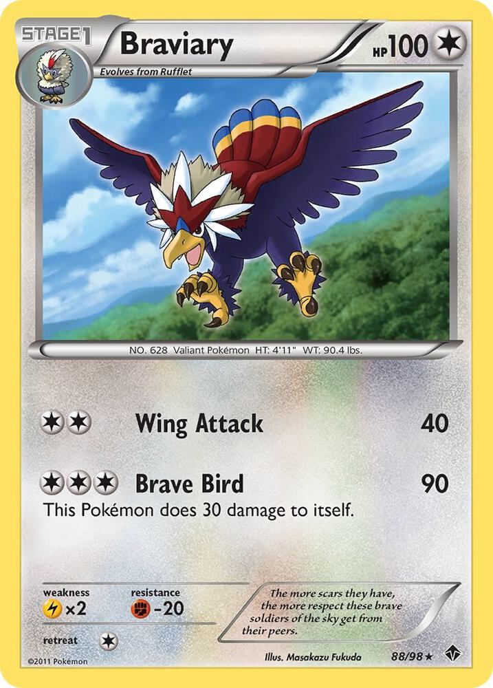 Braviary 88/98 card from Emerging Powers