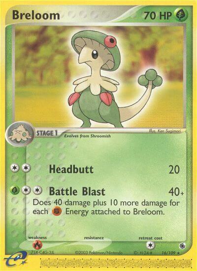 Breloom 16/109 card from Ruby and Sapphire
