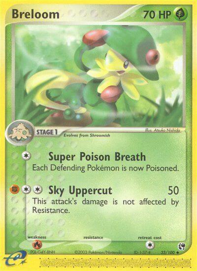 Breloom 33/100 card from Sandstorm