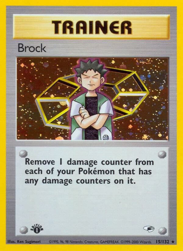Brock (15) 015/132 card from Gym Heroes
