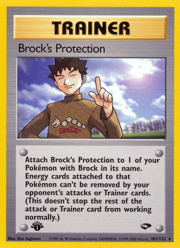 Brock's Protection 101/132 card from Gym Challenge
