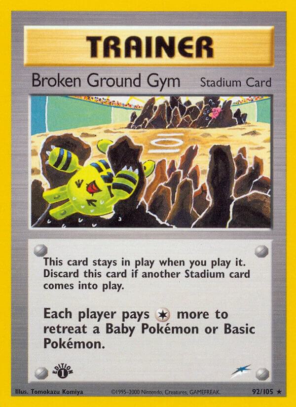 Broken Ground Gym 092/105 card from Neo Destiny