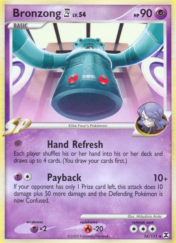 Bronzong E4 16/111 card from Rising Rivals