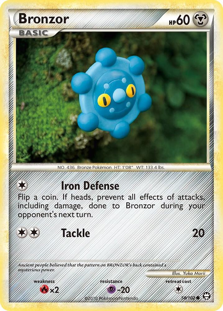 Bronzor 58/102 card from Triumphant