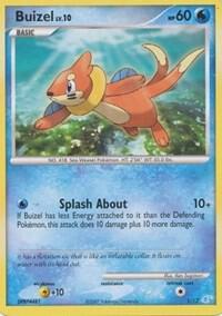 Buizel 1/12 card from DP Trainer Kit: Manaphy & Lucario