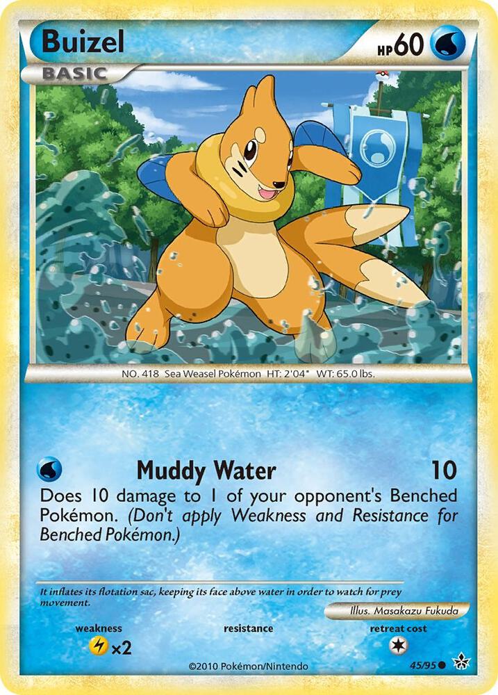 Buizel 45/95 card from Unleashed