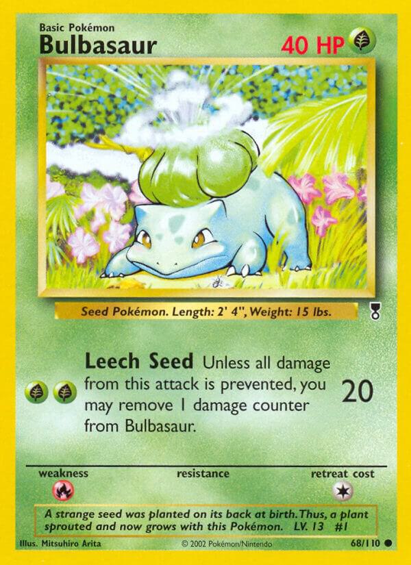Bulbasaur 068/110 card from Legendary Collection