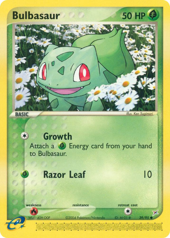 Bulbasaur 39/95 card from Team Magma vs Team Aqua