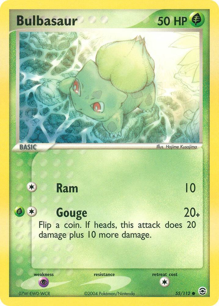 Bulbasaur - 055/112 55/112 card from FireRed & LeafGreen