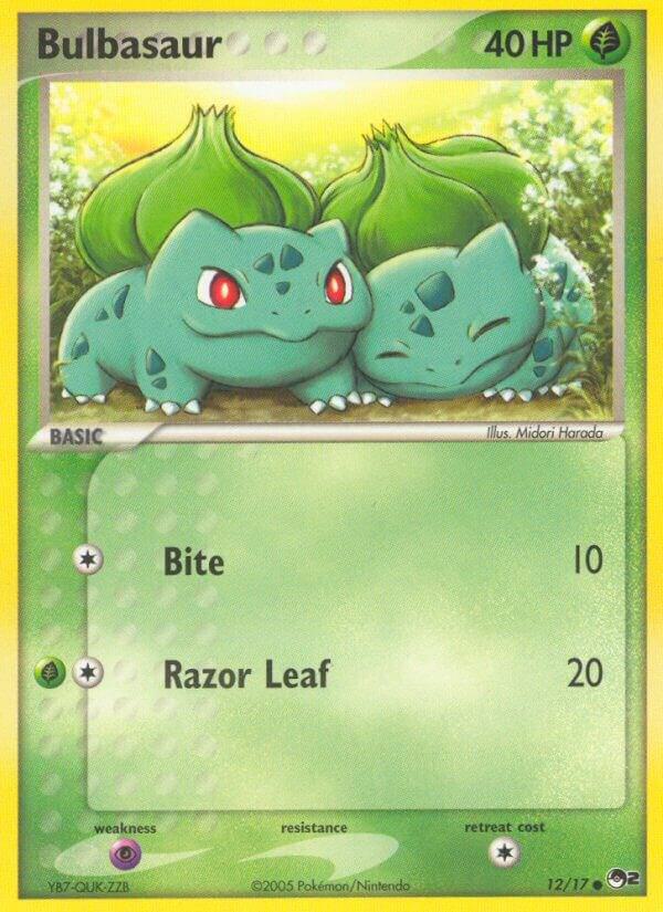 Bulbasaur 012/17 card from POP Series 2