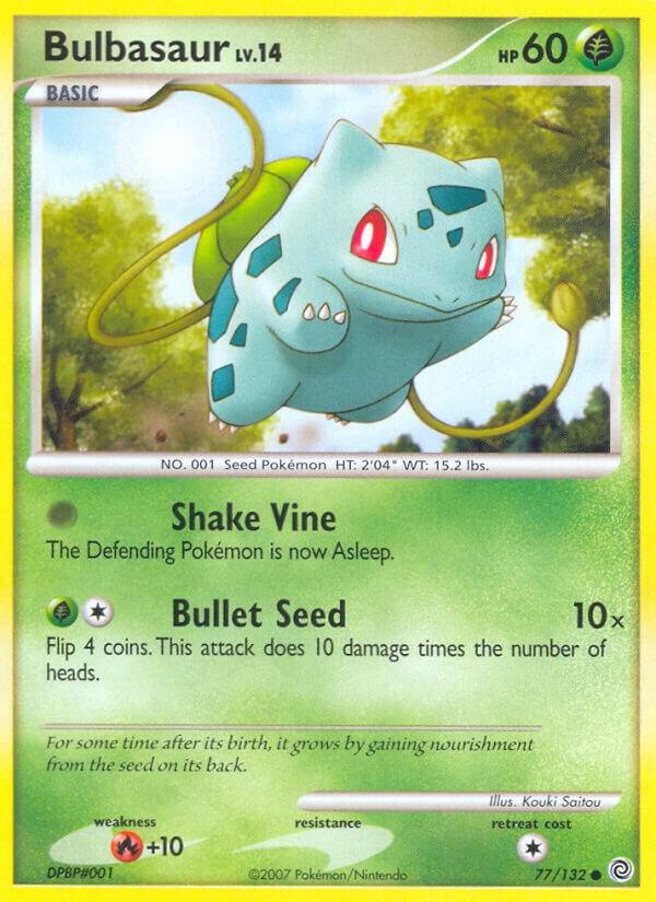 Bulbasaur 77/132 card from Secret Wonders