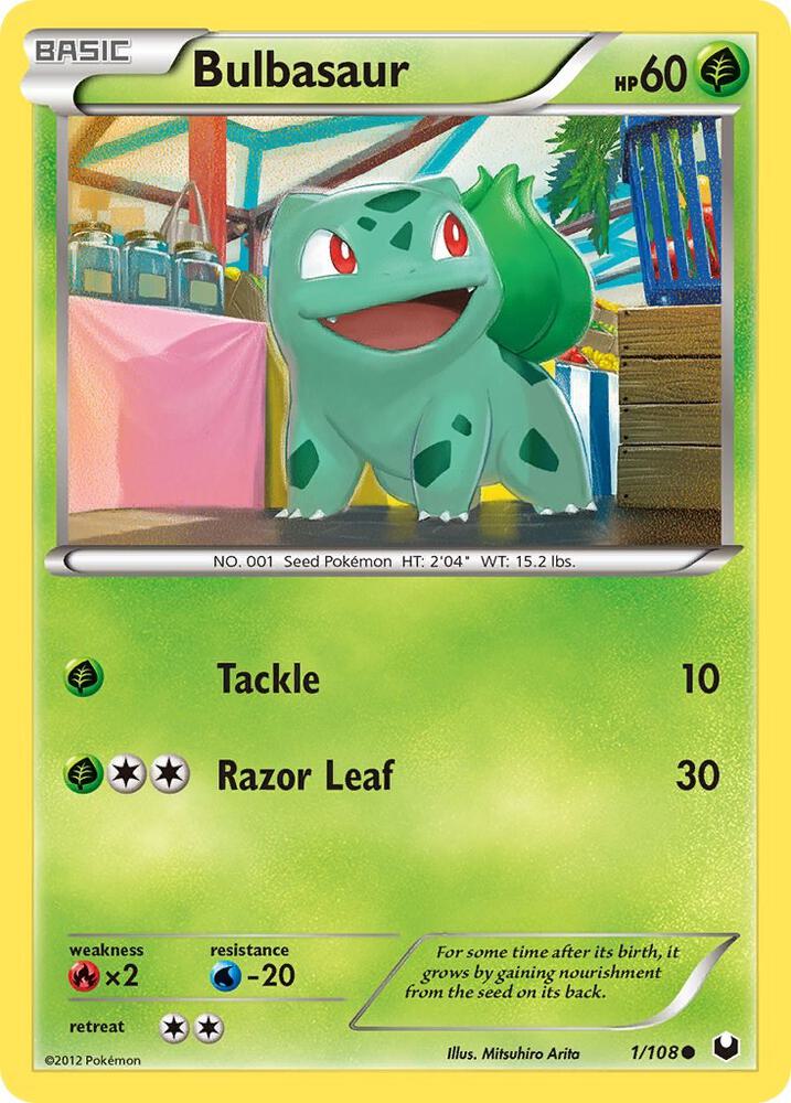 Bulbasaur 1/108 card from Dark Explorers