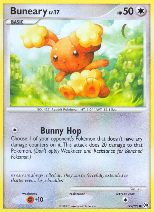 Buneary 55/99 card from Arceus