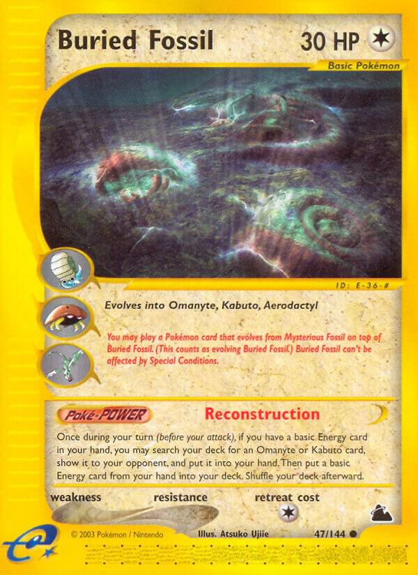 Buried Fossil 047/144 card from Skyridge