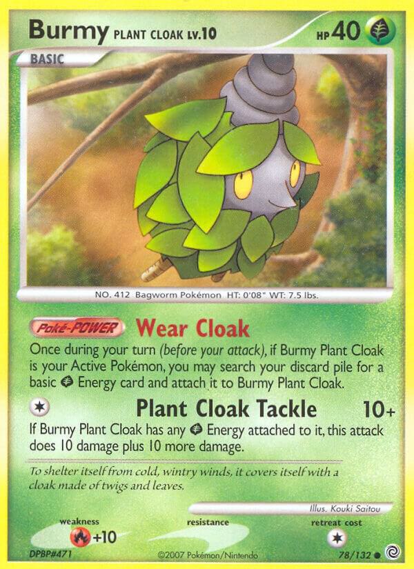 Burmy Plant Cloak 78/132 card from Secret Wonders